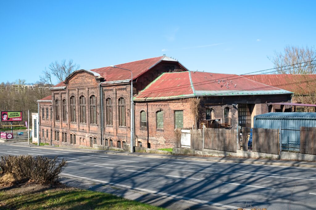 The brick buildings of Trojice Mine in Ostrava, Czechia. Wheely Tyred Hidden Gems in Ostrava
