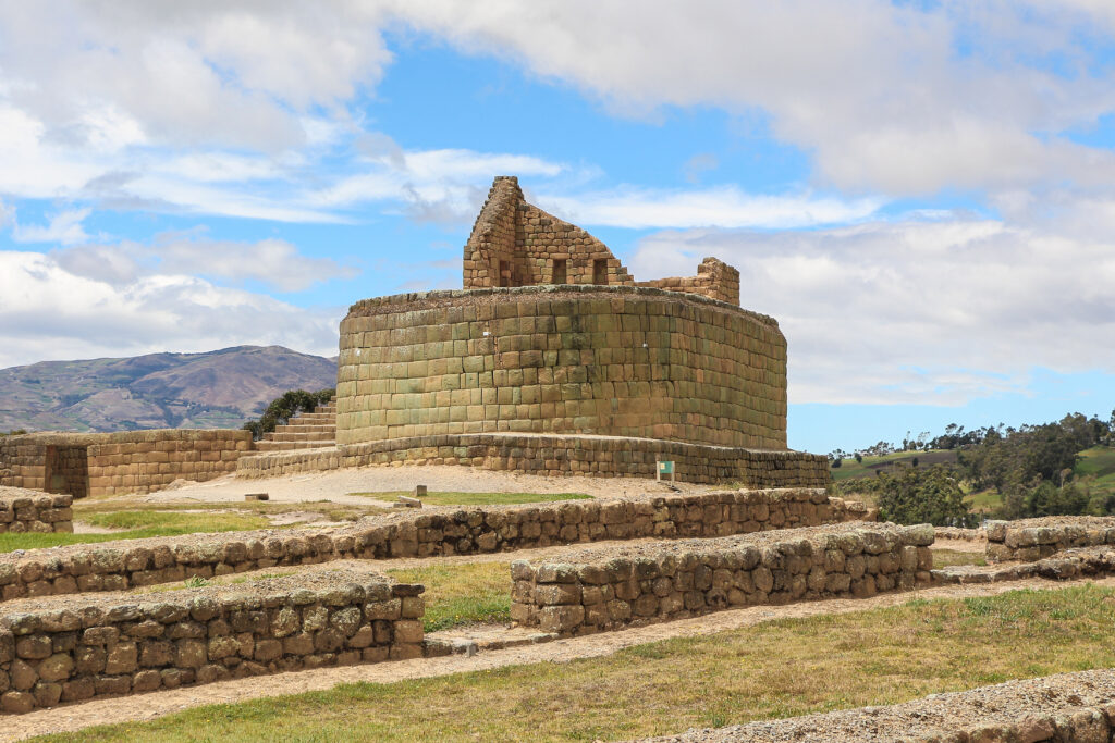 The Temple of the Sun in the ruins of Ingapirca, Ecuador