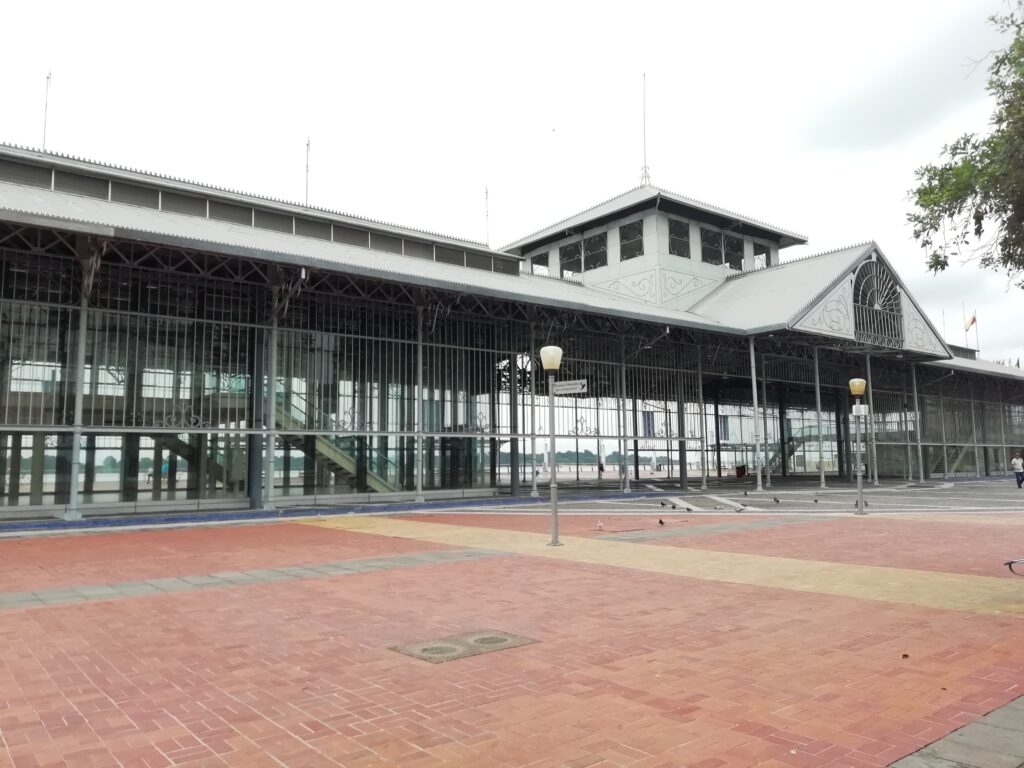 The Palacio de Cristal, designed by Eiffel, is quite small but you can see it's his ironwork. 