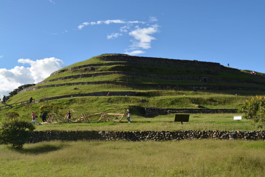 The green terraces of the ruins that surround Pumapungo Musuem in Cuenca, Ecuador.