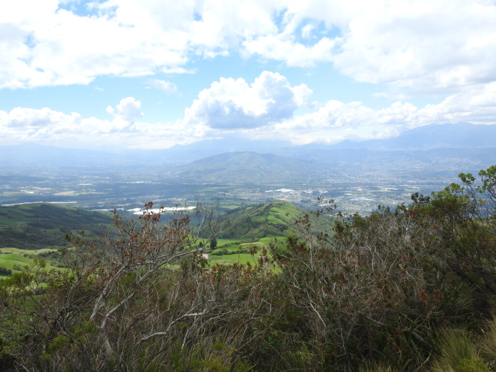 A shot of the green Tumbaco valley near Quito.
