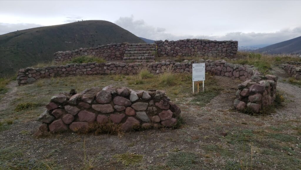 A building at Rumicucho in Quito, Ecuador, the site  of the true equator.