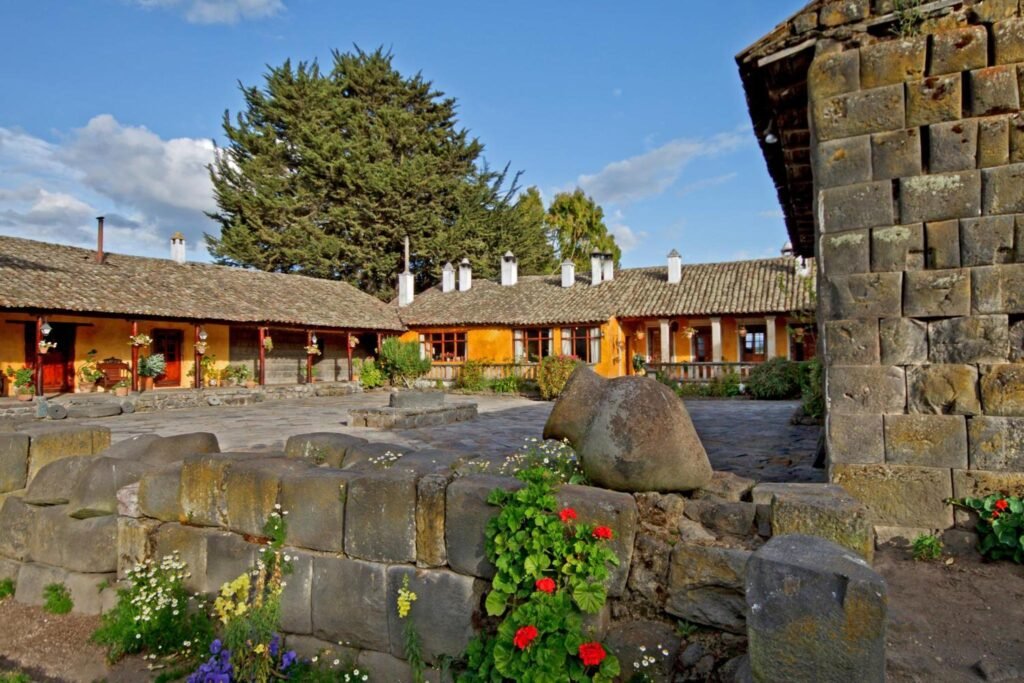 The old buildings of the Hacienda San Agustin de Callo near Cotopaxi, Ecuador