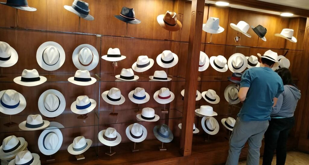 Panamá hats in the hat museum in Cuenca, Ecuador