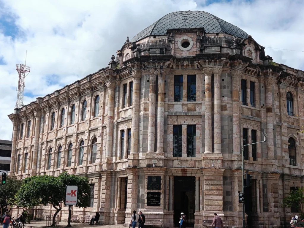 A historic building in Ecuador. Wheely Tyred Best Cuenca walking tours