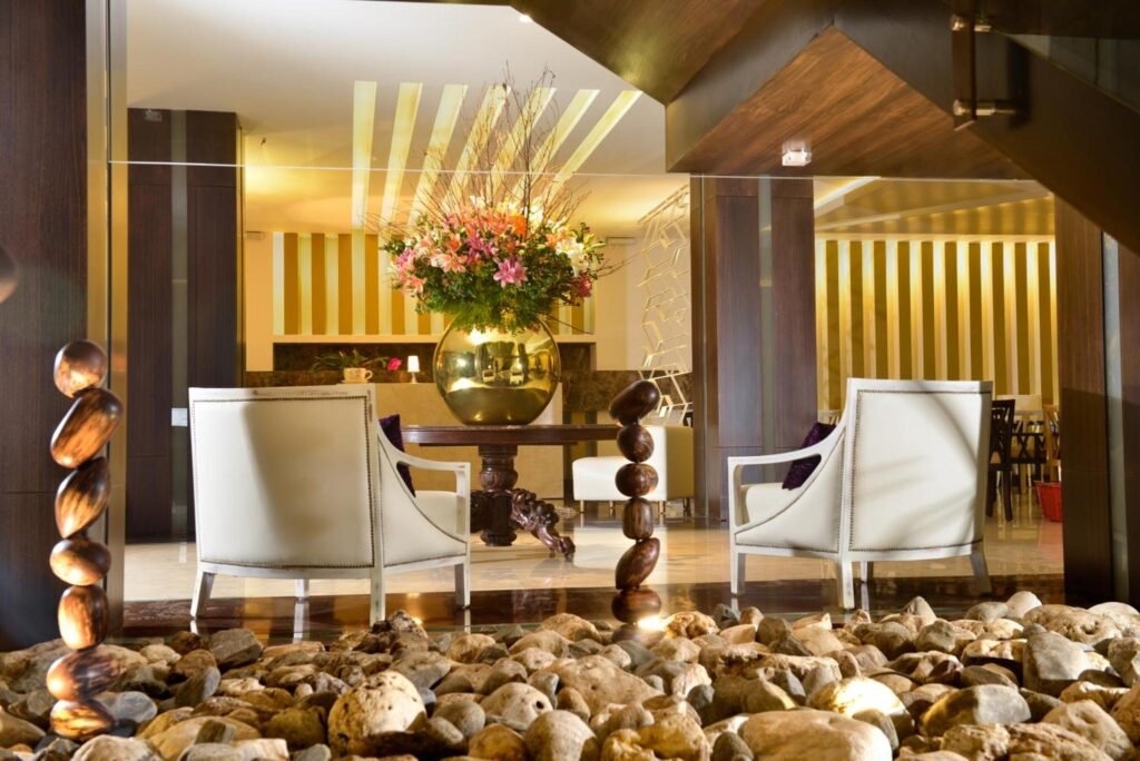 Chairs in the lobby of the Hotel Oro Verde Loja, Ecuador