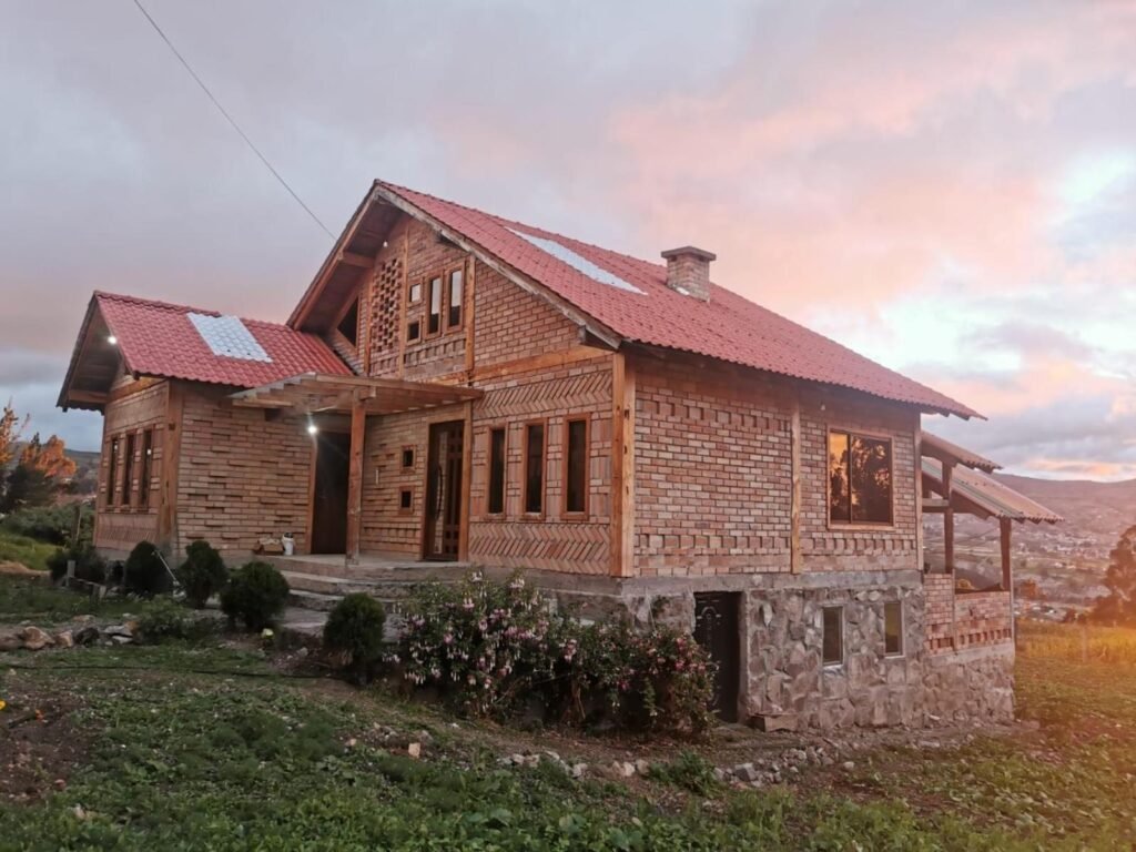 A small guesthouse in the hills near Ingapirca, Ecuador