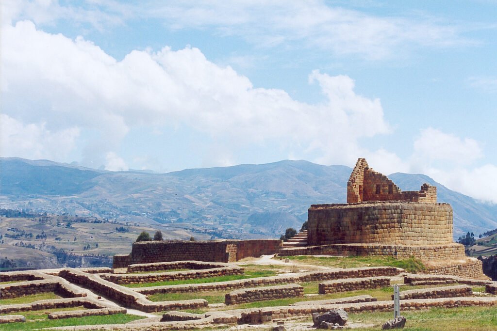 The Temple of the Sun in the ruins of Ingapirca, Ecuador