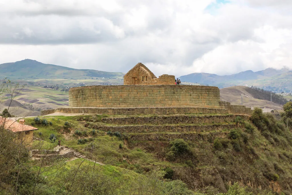 The Temple of the Sun in the ruins of Ingapirca, Ecuador
