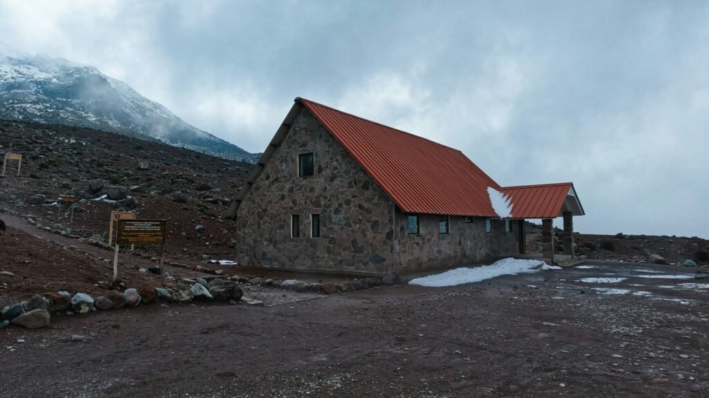 The refuge on Chimborazo, Ecuador