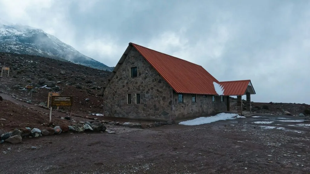 The refuge on Chimborazo, Ecuador