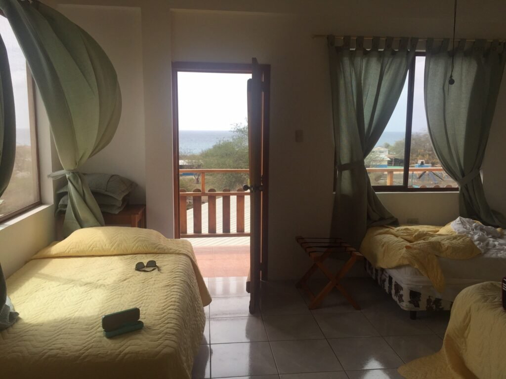 A room at the Hostal Santa Maria on Floreana Island, Galapagos Islands, Ecuador